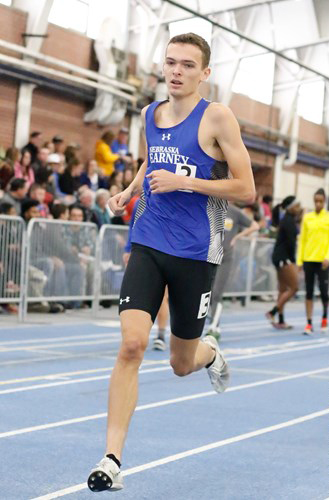 Courtesy Senior Cody Wirth ran a season-low 1:54.23 to finish 10th in the 800 meter run at the Frank Sevigne Husker Invitational in Lincoln.