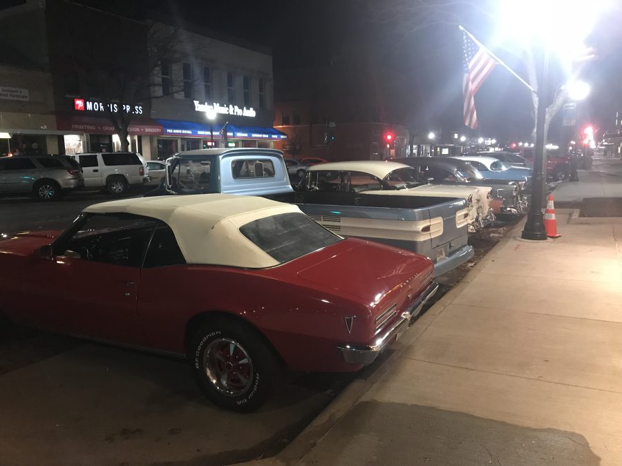 Photo+by+Brett+Westfall+Sponsors+from+Kernick+Auto+Appraisal+and+the+Nebraska+Auto+Club+showed+their+vehicles+outside+of+the+World+Theater+to+anyone+driving+by+hoping+to+give+out+a+classic%2C+American+nostalgic+feeling.
