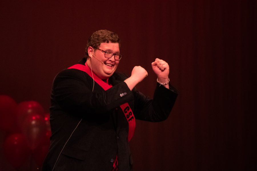 Adam Schultis, representing the Christian Student Fellowship, was crowned as Mr. King of Hearts.