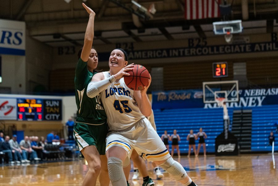 Brooke Carlson finished the Central Oklahoma game as the leading scorer with 14 points.