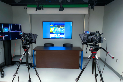 The new video studio will be used for classes learning video production in the department of communication.