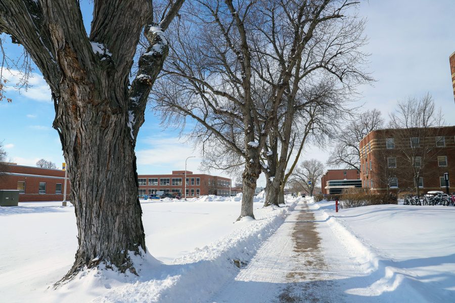 After winter break, students were welcomed back to campus by several inches of snow. The weather caused the university to cancel the first two days of classes.