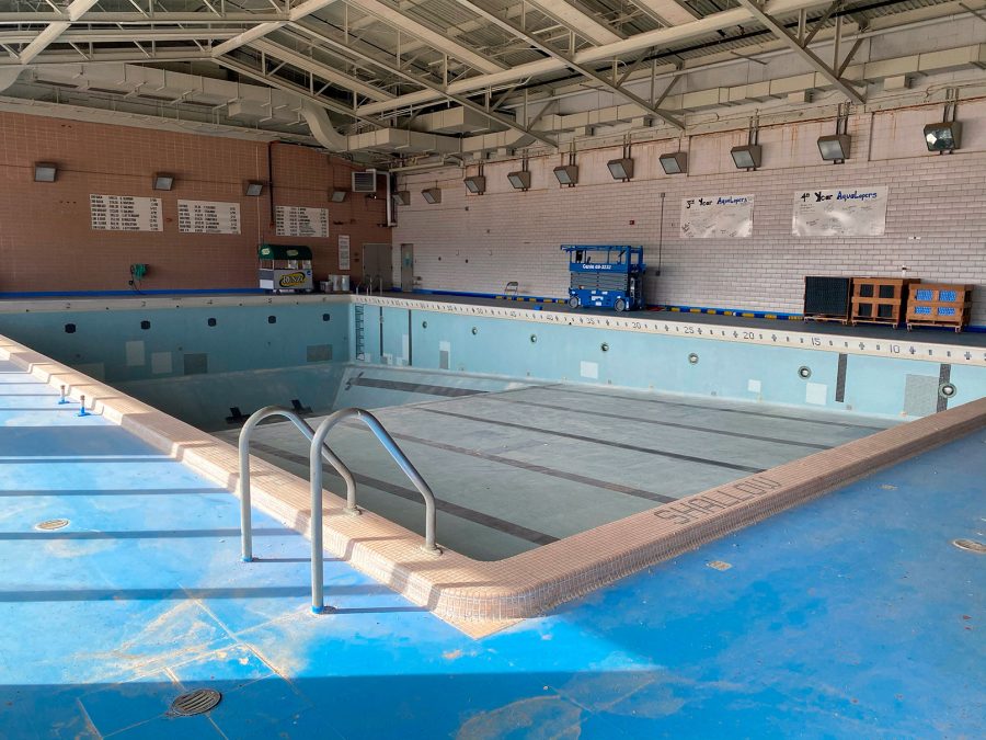 The Cushing Pool was built in 1962 and decommissioned in 2016. Since then, the UNK swim team commutes to Kearney High School’s pool for practices.