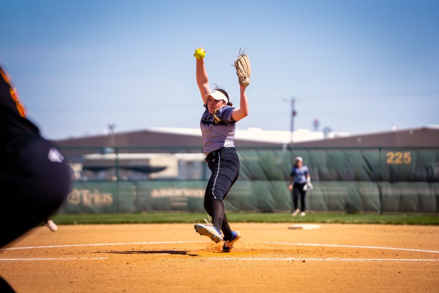 Junior Hannah Ice pitched 7 innings, had two strikeouts, and surrendered only four runs in game 1 against Pitt State.