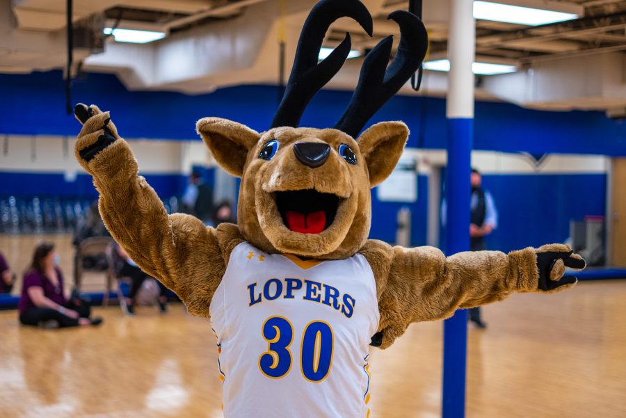 The+Louie+the+Loper+tryouts+involved+showing+Loper+Pride+alongside+the+UNK+Cheer+Team+song.