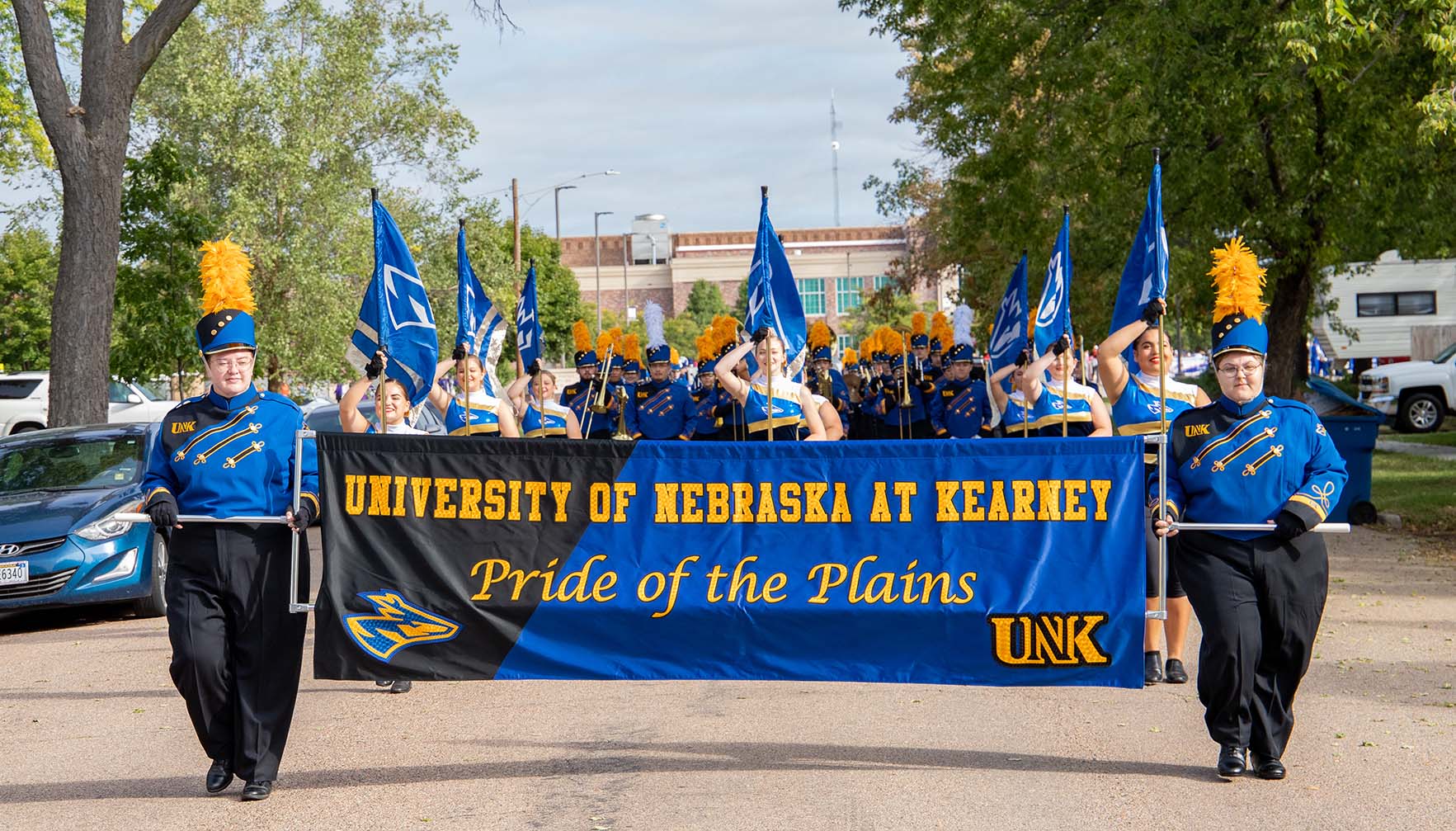 Pride of the Plains Marching Band unveils flashy new uniforms – UNK News