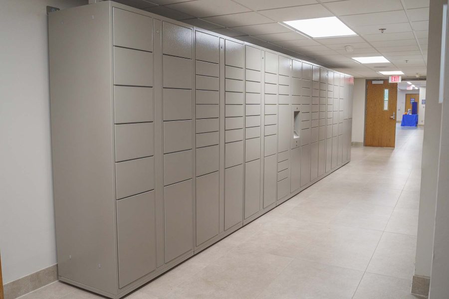 Student deliveries are stored in the lockers east of the Student Engagement offices.