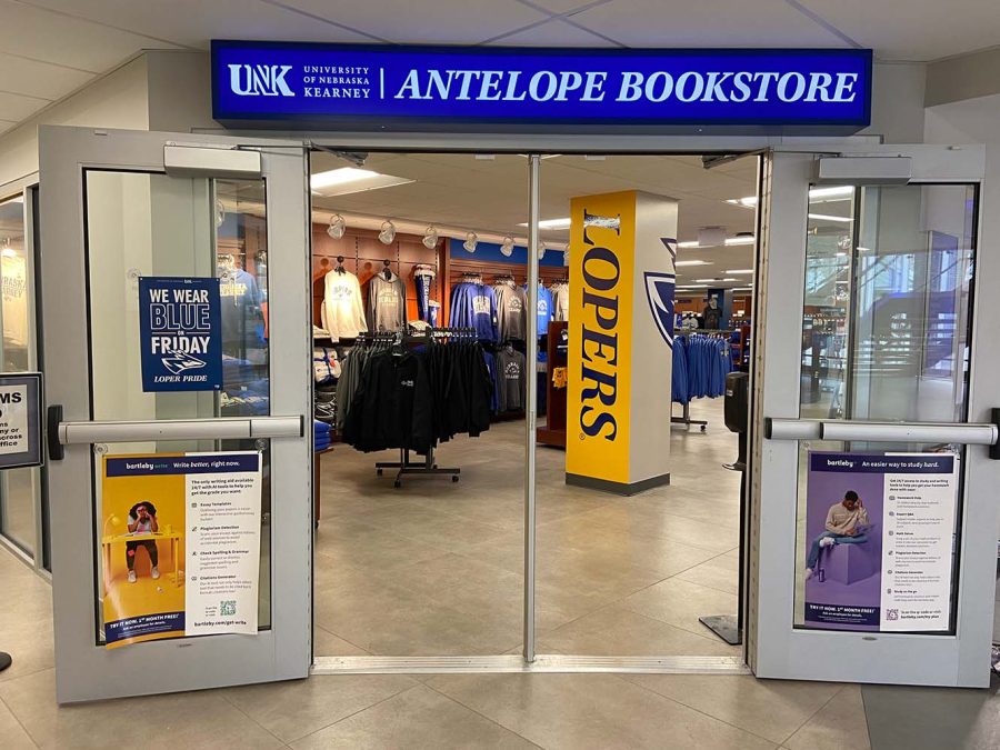 The average student pays about $500 for books per semester in the Antelope Bookstore.