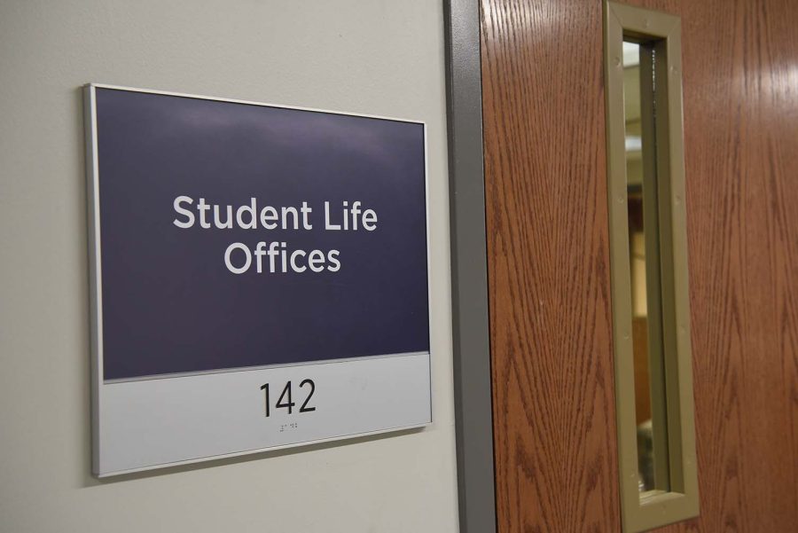 Student Life Offices sign and door