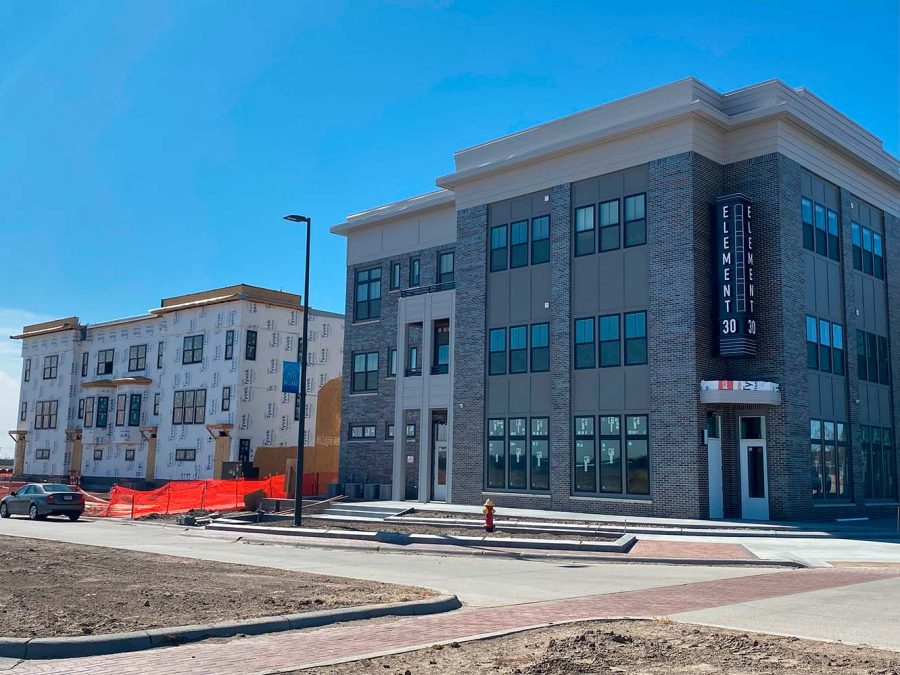 When Element 30 opens in April, the housing project will provide residents with a swimming pool, a clubhouse, a fitness center and restaurants.