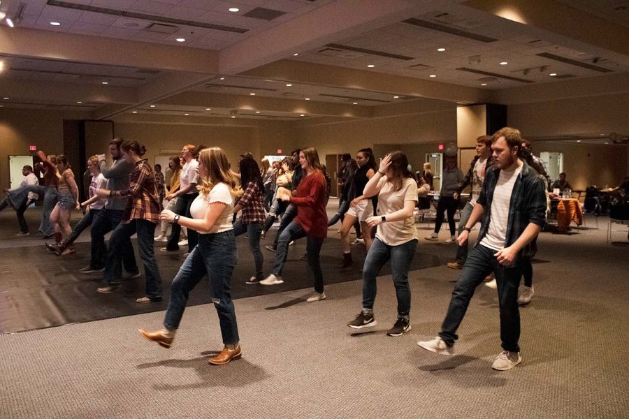 Line dancing was also popular at the event which featured the Mckenzie JaLynn Band.