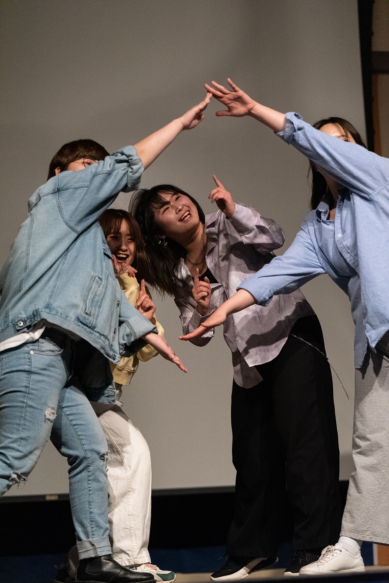 Korean students shared their love of K-Pop with lively routines. 