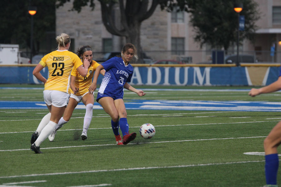 Kea Barnes scored the Lopers first goal against Washburn on Sunday. Photo provided by Shelby Berglund / Antelope Staff
