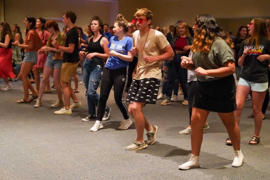 The Hispanic Student Association shares multiple Latinx cultures with music, dancing and traditional dishes. Photo provided by Kylie Schwab / Antelope Staff