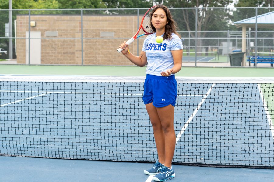 Melisa Becerra went 13-6 in doubles matches last season. Photo provided by Kylie Schwab / Antelope Staff