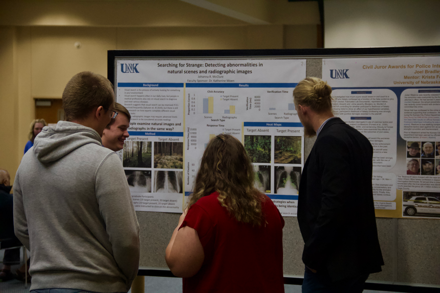 Ten students presented results from their time in the Summer Student Research Program. Projects range from chemistry to creative writing. Photo provided by Nate Lilla / Antelope Staff