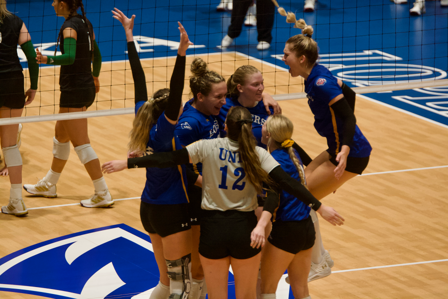 The Lopers were first in the MIAA conference standings following the victory against Northwest Missouri State. Photo provided by Nate Lilla / Antelope Staff