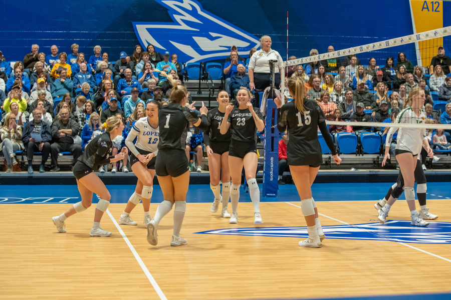 The+Lopers+have+the+most+conference+titles+since+joining+the+MIAA+in+2012+with+six.+While+not+officially+counted%2C+UNK+also+won+in+the+2020-21+spring+season.+Photo+provided+by+Kylie+Schwab+%2F+Antelope+Staff