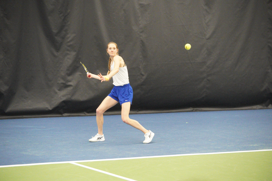 UNK tennis players compete at the ITA Division II National Womens Indoor Championships. Photo by Traeton Harimon