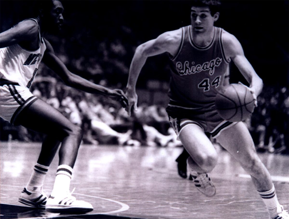 Kropp, right, was drafted by the Washington Bullets in 1975 and played a season each with the Bullets and Chicago Bulls. Courtesy Photo