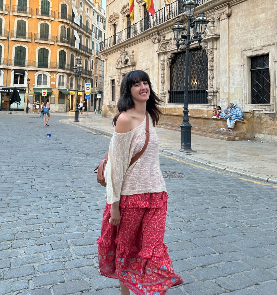 Eve Healey strolls through downtown Palma, Mallorca, an island of Spain. Photo by Eve Healey / Antelope Staff