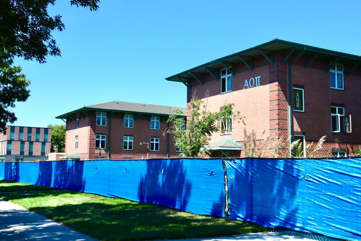 Demolition is already underway at URN while URS currently still stands. Photo by Jenna Heinz / Antelope Staff