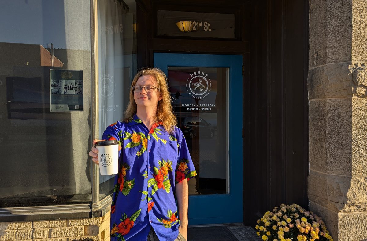 Penny Coffee Roasters opened on Sept. 20 at 5 W 21 St. Photo by Lucas Ratliff / Antelope Staff