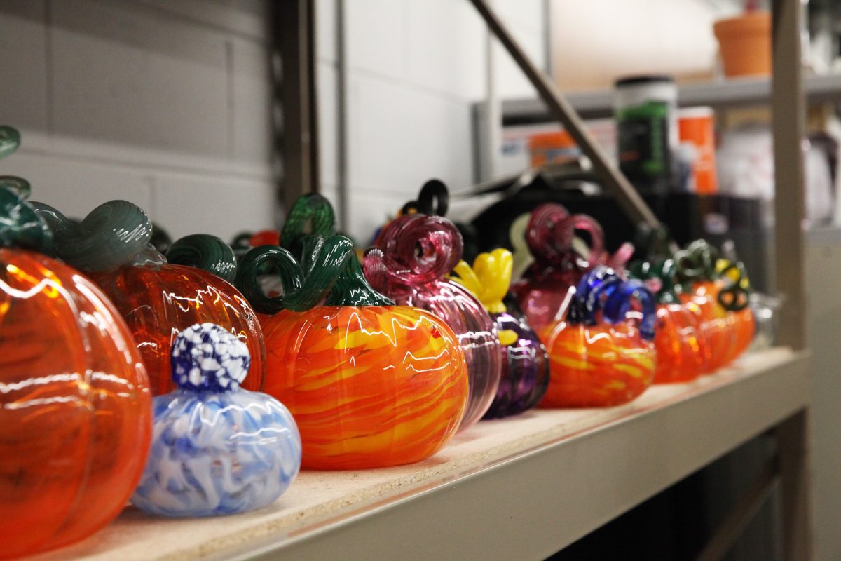 Art students started creating pumpkins last Christmas. Photo by Ricardo Hernandez / Antelope Staff