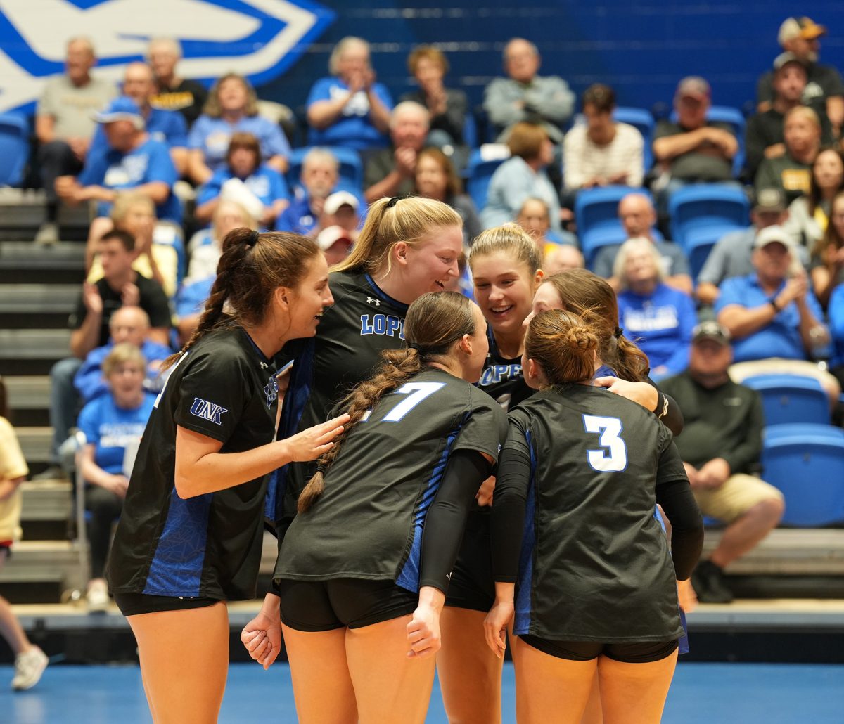 UNK worked for a three-set victory over Missouri Western, with two sets going to extra points, 35-33, 28-26, 25-20. Photo by Gabby Roche / Antelope Staff