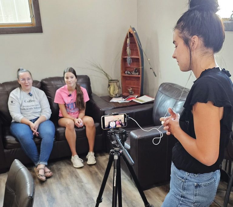 Ally Sedlacek interned through the Nebraska Community Foundation at Holt County Economic Development. Photo by Ally Sedlacek / Antelope Staff