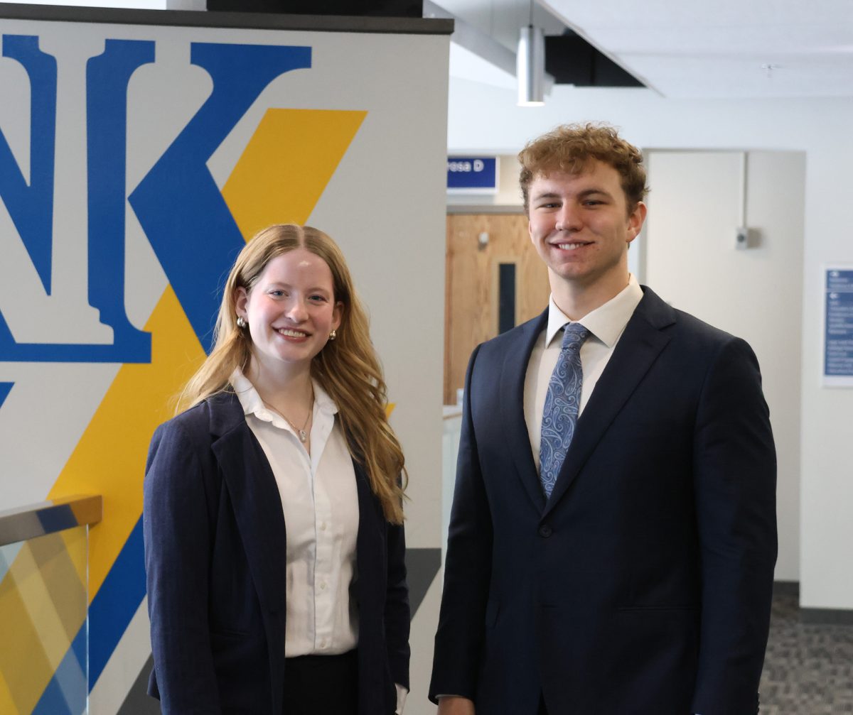 Paige Oltmans and Sam Schroeder are running unopposed. Photo by Jenna Heinz / Antelope Staff