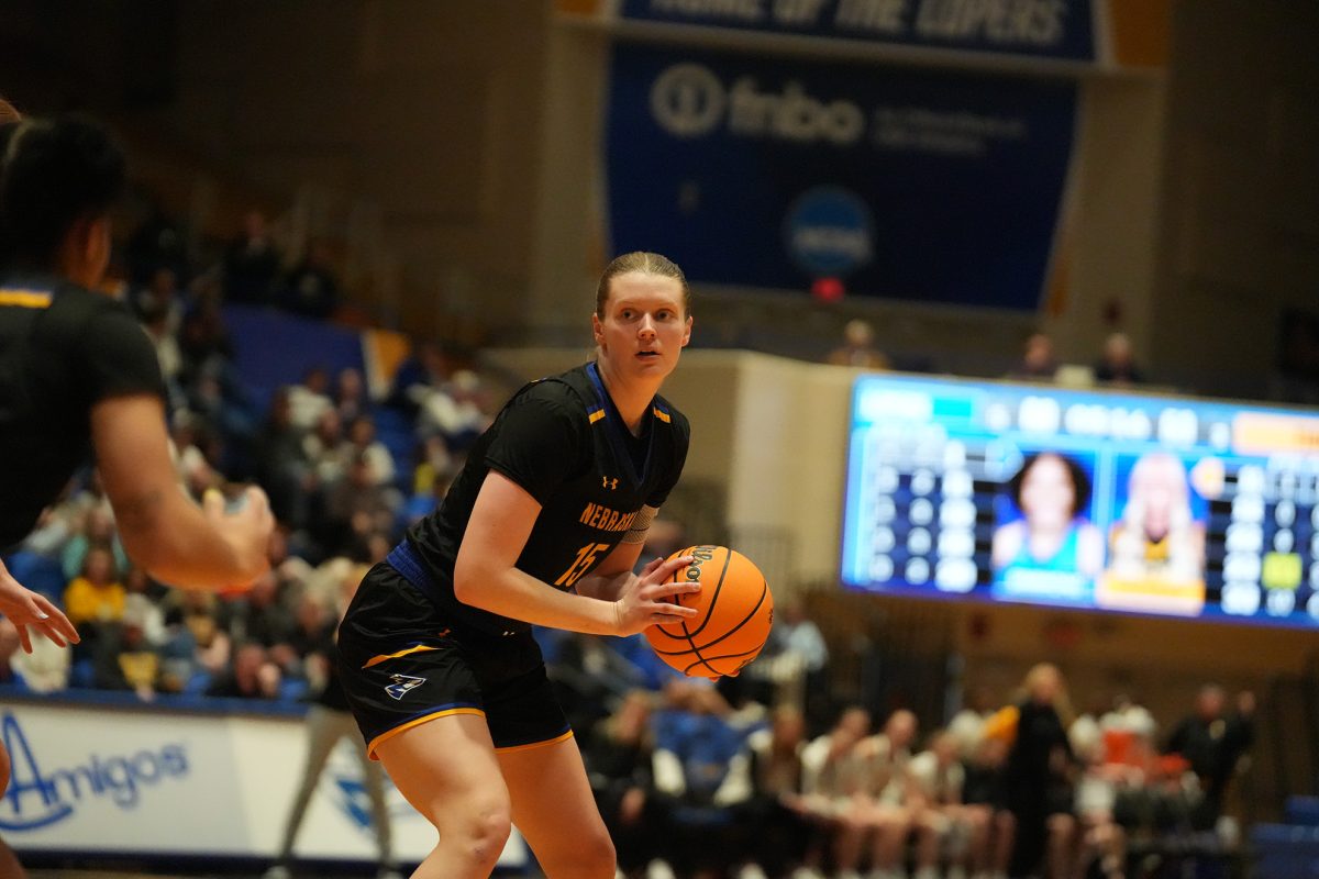 After transferring from Fort Hays, Kia Wilson played her last two seasons at UNK averaging over nine points per game. Photo by Jenju Peters / Antelope Staff